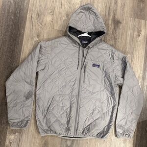 Patagonia Light Gray Quilted Jacket